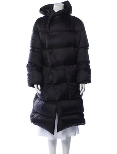 Pre-owned Rick Owens Down Coat In Black