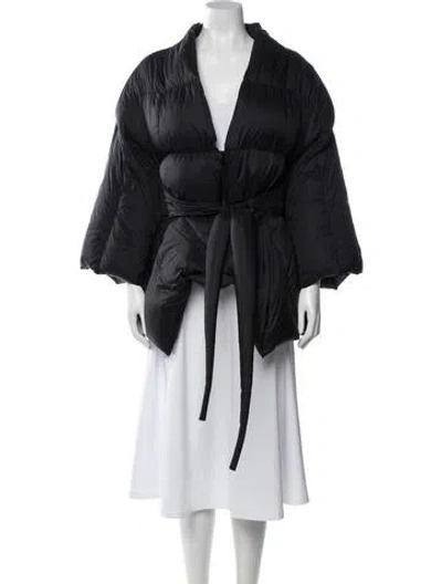 Pre-owned Rick Owens Down Coat In Black