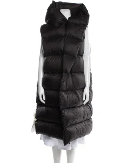 Pre-owned Rick Owens Down Coat W/ Tags In Black