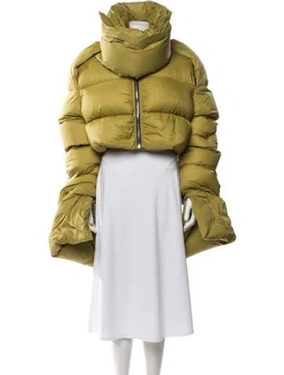Pre-owned Rick Owens Down Down Jacket In Green