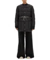 Rick Owens Mens Black Flight Liner Quilted-and-padded Regular-fit Shell-down Jacket