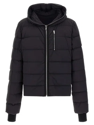 Rick Owens Down Jacket In Black