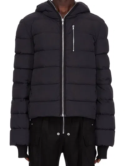 Rick Owens Down Jacket "gimp" In Black