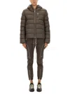 Rick Owens Gimp Padded Down Jacket In Re-nylon In Brown