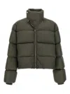 Rick Owens Down Jacket In Green