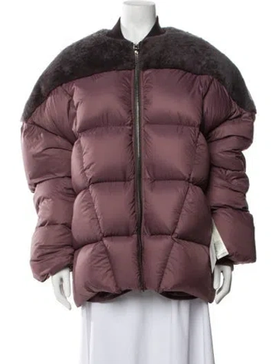 Pre-owned Rick Owens Down Jacket In Neutrals