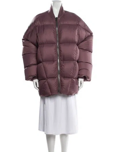 Pre-owned Rick Owens Down Jacket In Neutrals