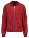 Rick Owens Down Jacket In Red