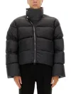 Rick Owens Down Jacket Turtle In Black