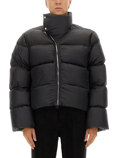 Rick Owens Down Jacket Turtle In Black