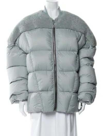 Pre-owned Rick Owens Down Jacket W/ Tags In Blue