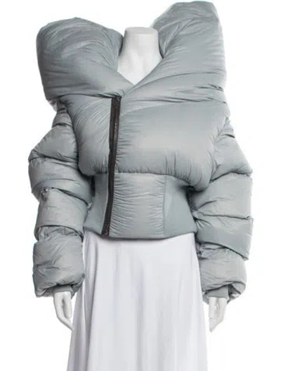 Pre-owned Rick Owens Down Jacket W/ Tags In Blue