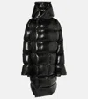 Rick Owens Down-paneled Coat In Black