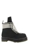 Rick Owens Dr. Martens X  Capsule Combat Boots In Black