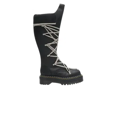 Pre-owned Rick Owens Dr. Martens X  Drkshdw 1460 Quad Sole Pentalace Boot 'black' | Men's Size 41