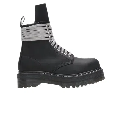 Pre-owned Rick Owens Dr. Martens X  Drkshdw 1460 Quad Sole Steel Toe Boot 'black' | Men's Size 38