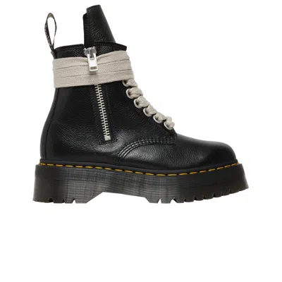 Pre-owned Rick Owens Dr. Martens X  Strobe 1460 Quad Sole Jumbo Lace Boot 'black' | Men's Size 43
