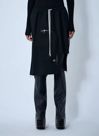Rick Owens Dracca Skirt In Black