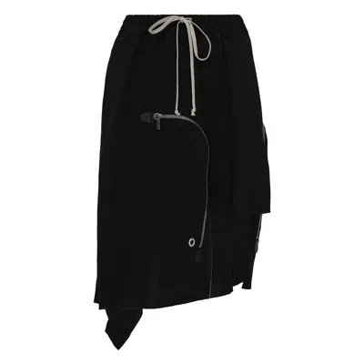 Rick Owens Dracca Skirt In Black