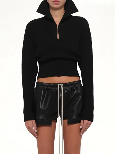 Rick Owens Dracu Cropped V In Black
