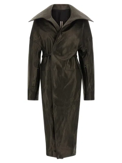RICK OWENS RICK OWENS 'DRACUCOLLAR BELTED' COAT