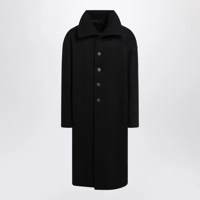 Rick Owens Dracucollar Coat In Black
