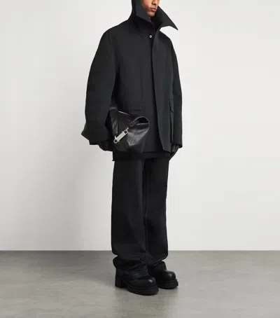 Rick Owens Dracucollar Jacket In Black