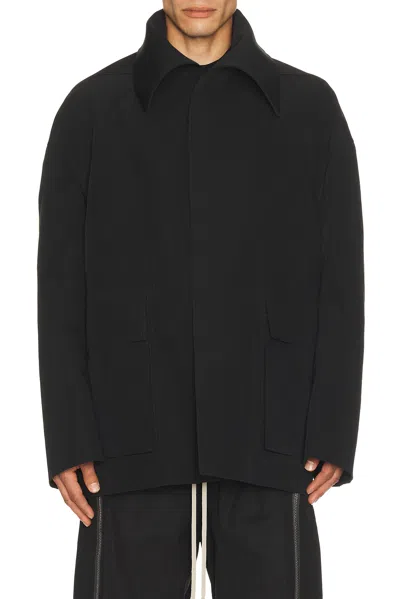 Rick Owens Dracucollar Jacket In Black