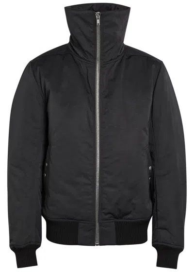 Rick Owens Dracuflight Nylon And Cotton-blend Bomber Jacket In Black