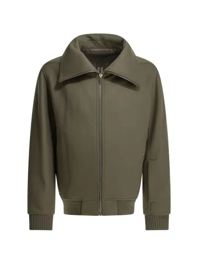 Rick Owens Draculaflight Bomber Jacket In Green