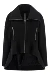 Rick Owens Long-sleeved Casual Jacket In Black