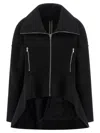 Rick Owens Long-sleeved Casual Jacket In Black