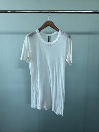 Pre-owned Rick Owens Drake Ss07 Olmar & Mitra Distressed Tee In White