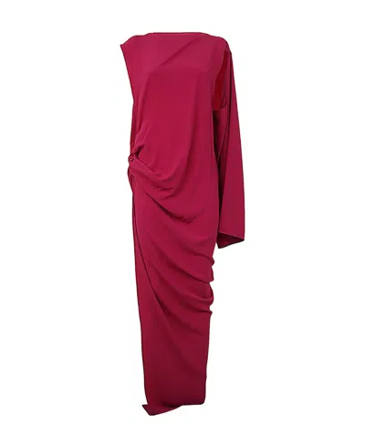 RICK OWENS RICK OWENS ASYMMETRIC CREWNECK MAXI DRESS