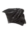 Rick Owens Black Draper Bustier Calf Leather Top In Black