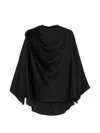 Rick Owens Draped Button Top In Black