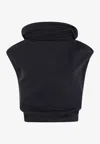 Rick Owens Women Jersey Shroud T-shirt In Black