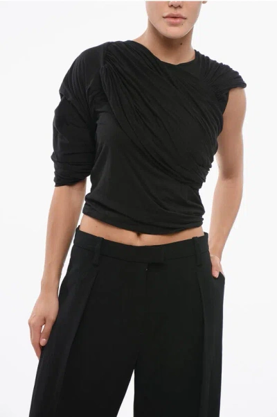 RICK OWENS DRAPED HARNESS TOP