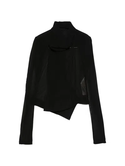 Rick Owens Draped Jacket In Black