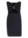 Rick Owens Recycled Stretch-jersey Mini Dress In Black