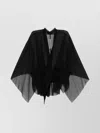 Rick Owens Draped Kimono Sleeves Layered Jacket
