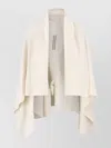 Rick Owens Womens Milk Hooded Medium Wrap Knitted Cardigan In Neutral