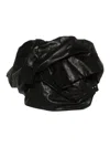 Rick Owens Strapless Ruched Leather Bustier Top In Black