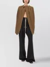 Rick Owens Draped Lightweight Long Hooded Top In Brown