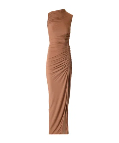 Rick Owens Svita Ruched Maxi Dress