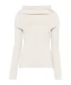 Rick Owens Draped Long-sleeves Top In White