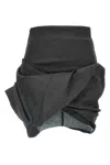Rick Owens Draped Mini Skirts Black