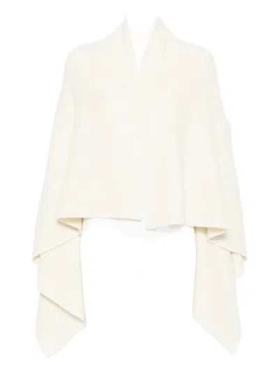 Rick Owens Draped Open-front Cardigan In Neutral