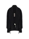 Rick Owens Draped Open-front Cape In Black