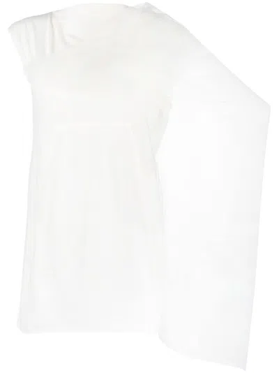 Rick Owens Draped Scarf-detail Top In <p>